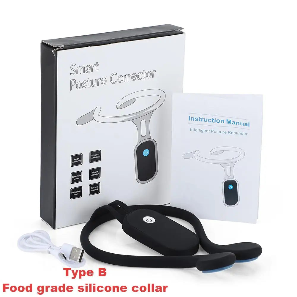 Smart Posture Corrector Vibration Posture Training Reminder Sensor Back Posture Neck Hump Corrector for Adult Kids Lightweight